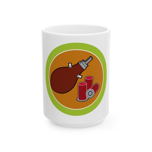 Shotgun Shooting (Boy Scout Merit Badge) White Coffee Mug-15oz-The Sticker Space