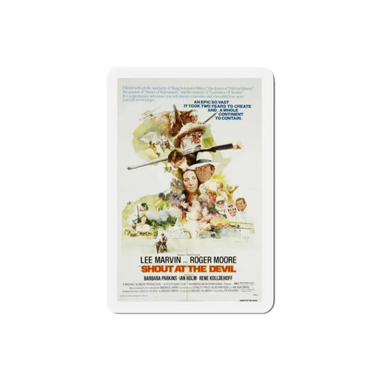 Shout at the Devil 1976 Movie Poster Refrigerator Magnet 2 Inch - The Sticker Space