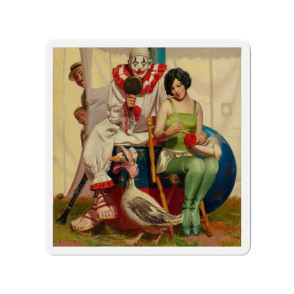 Showtime, Liberty cover, July 10, 1926 (Magazine Illustration) Refrigerator Magnet 2 Inch Die-Cut - The Sticker Space