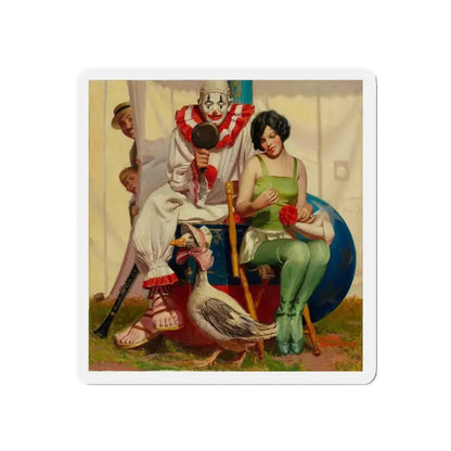 Showtime, Liberty cover, July 10, 1926 (Magazine Illustration) Refrigerator Magnet 3 Inch Die-Cut - The Sticker Space