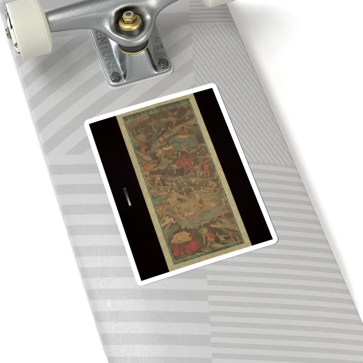 Shōsai 松斎 - Scenes of the Buddhist Hell - second half 19th century v1 - STICKER Vinyl Kiss-Cut Decal