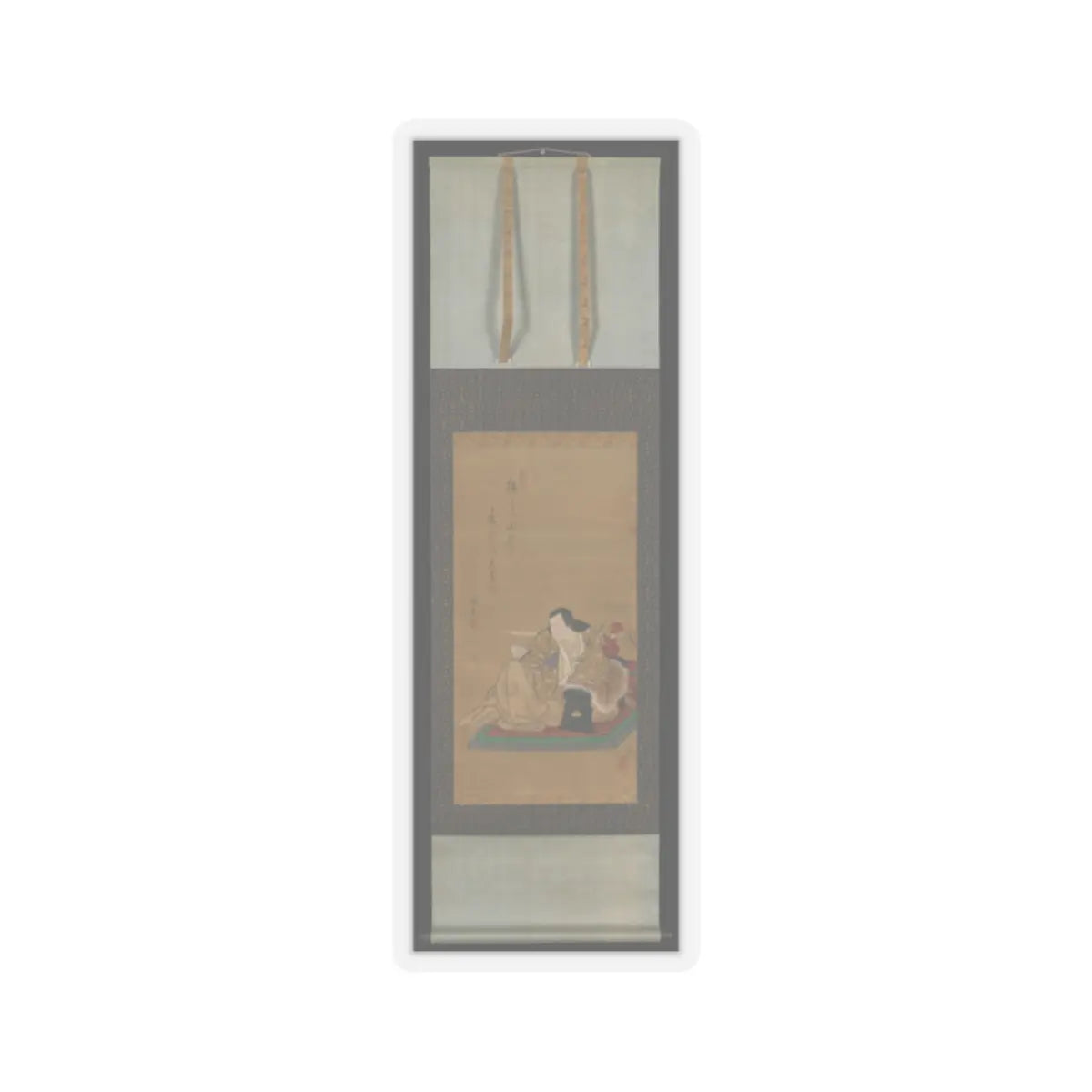 Shunkōsai Hokushū - The Actor Arashi Kitsusaburō I (Kichisaburō II) as Prince Koretaka - 1821 v2 - STICKER Vinyl Kiss-Cut Decal