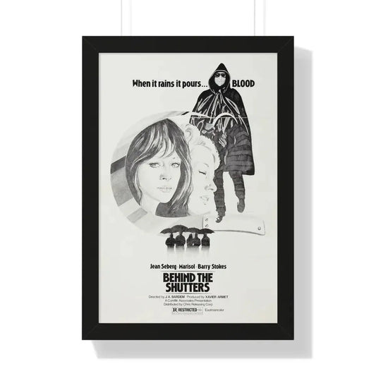 SHUTTERS (THE CORRUPTION OF CHRIS MILLER) 1973 - Framed Movie Poster 16″ x 24″ Black - The Sticker Space