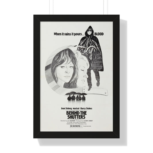 SHUTTERS (THE CORRUPTION OF CHRIS MILLER) 1973 - Framed Movie Poster-16″ x 24″-The Sticker Space