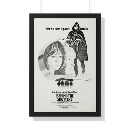 SHUTTERS (THE CORRUPTION OF CHRIS MILLER) 1973 - Framed Movie Poster 20" x 30" Black - The Sticker Space