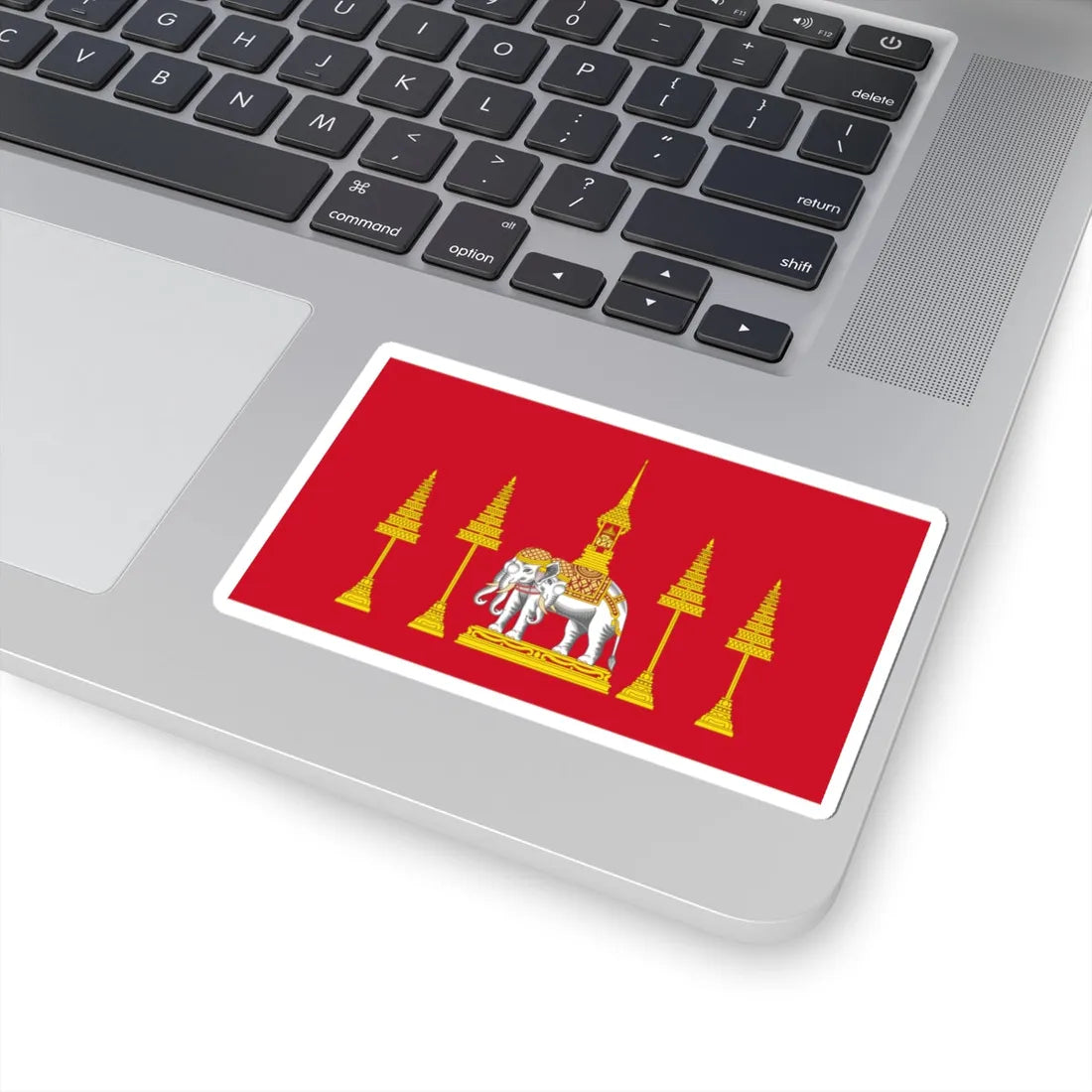 Siamese Royal Standard absent Rama V (Thailand) STICKER Vinyl Kiss-Cut Decal - The Sticker Space