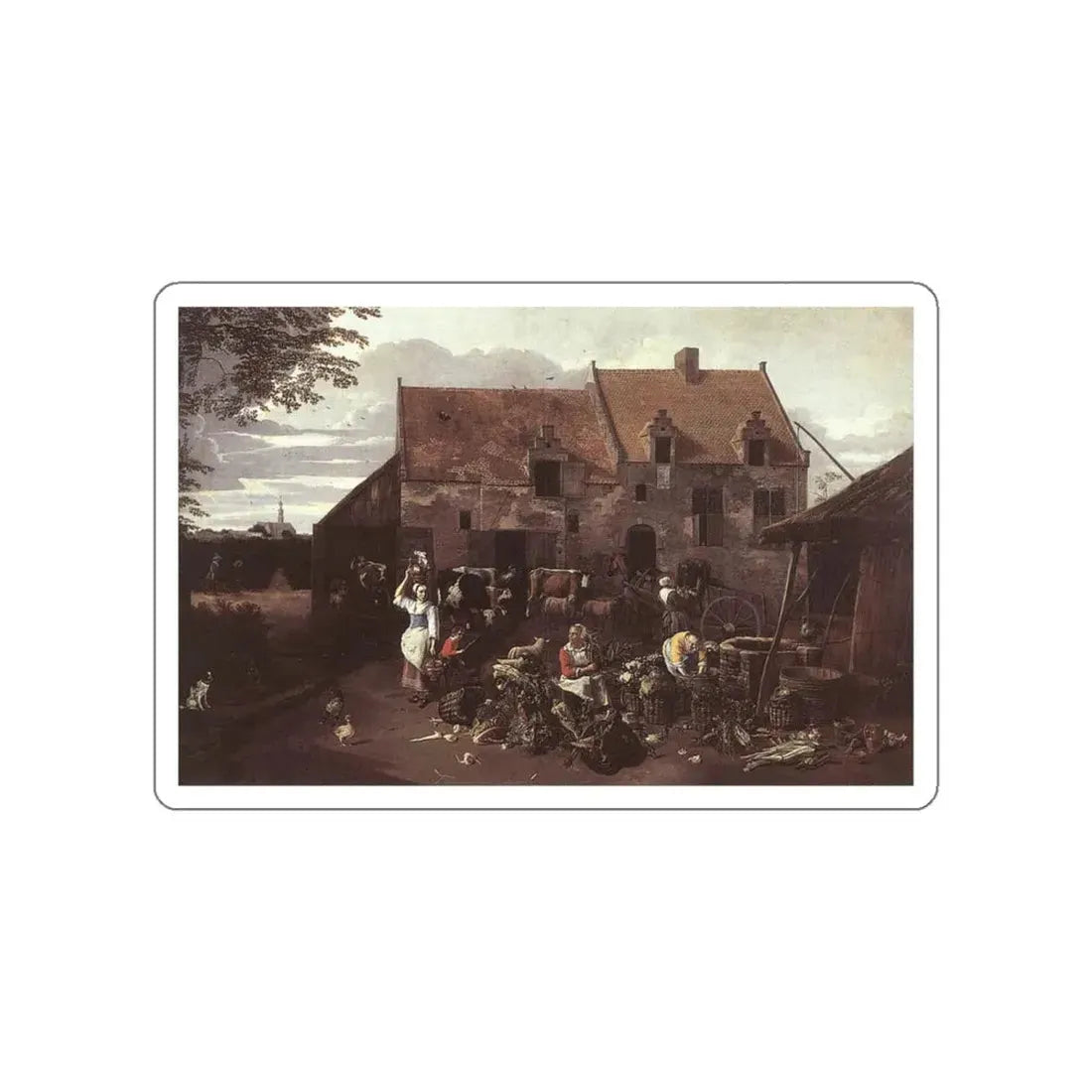 SIBERECHTS, Jan - The Market Garden (Artwork) STICKER Vinyl Die-Cut Decal White Die-Cut 6 Inch - The Sticker Space