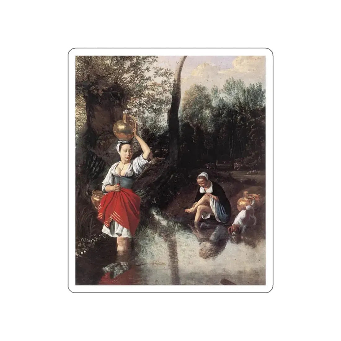 SIBERECHTS, Jan - The Wager (Artwork) STICKER Vinyl Die-Cut Decal White Die-Cut 3 Inch - The Sticker Space