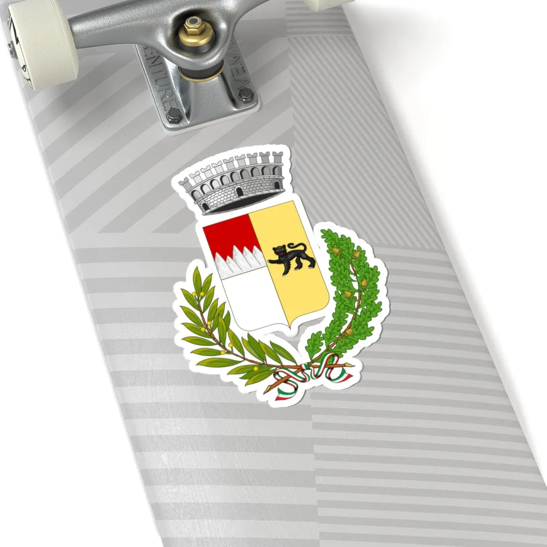 Siculiana-Stemma (Italy) (Coat of Arms) STICKER Vinyl Kiss-Cut Decal - The Sticker Space
