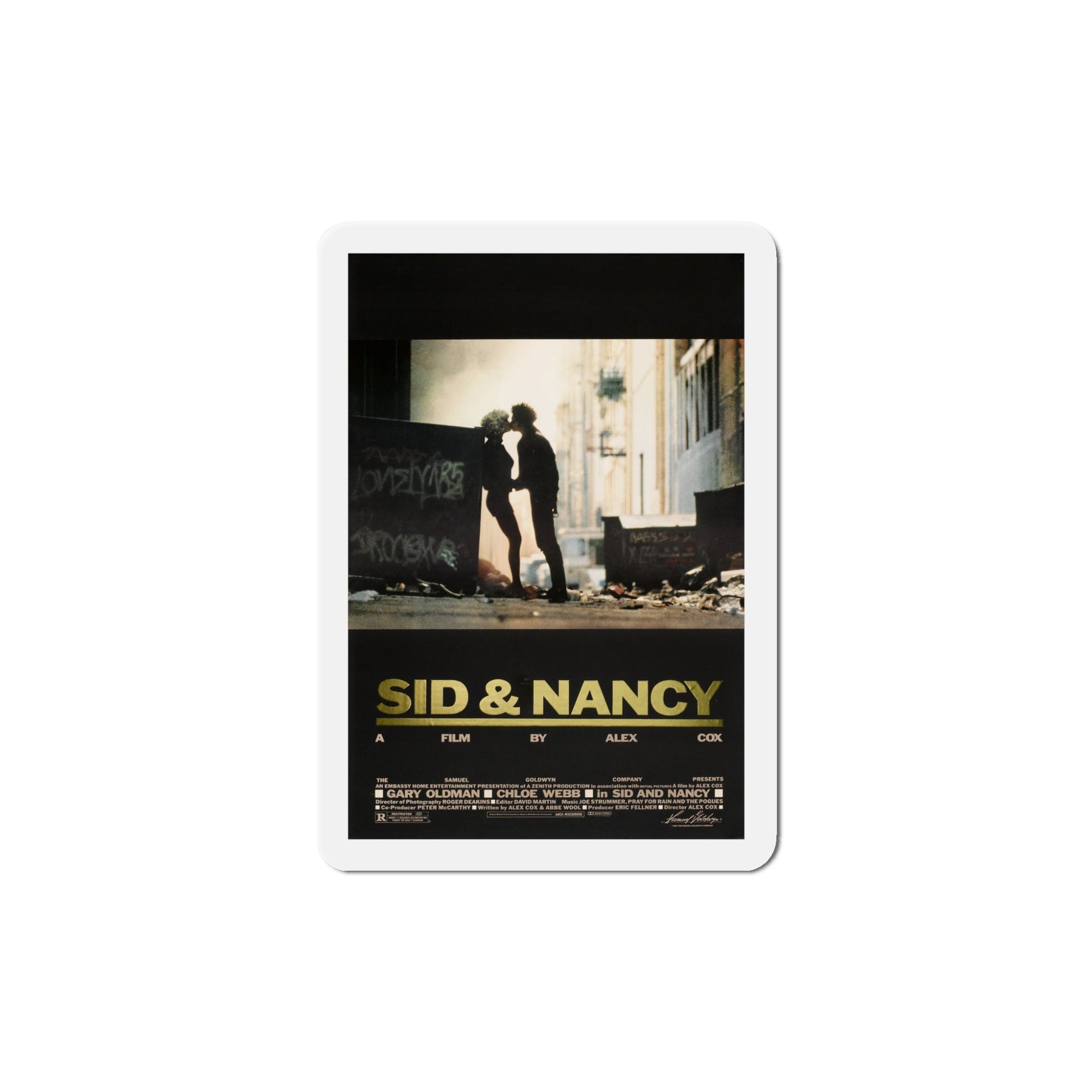 Sid and Nancy 1986 Movie Poster Die-Cut Magnet-5" x 5"-The Sticker Space