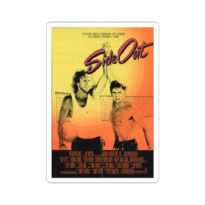 Side Out 1990 Movie Poster - STICKER Vinyl Kiss-Cut Decal 3 Inch White - The Sticker Space