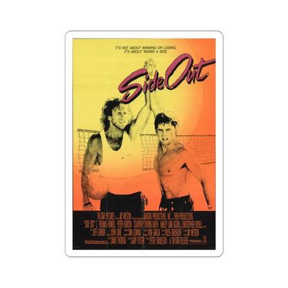 Side Out 1990 Movie Poster - STICKER Vinyl Kiss-Cut Decal 6 Inch White - The Sticker Space