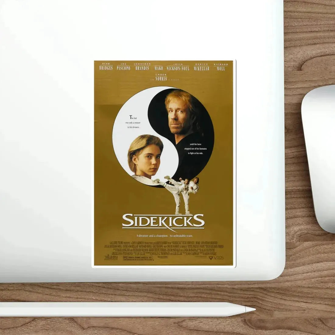 Sidekicks 1993 Movie Poster STICKER Vinyl Die-Cut Decal - The Sticker Space