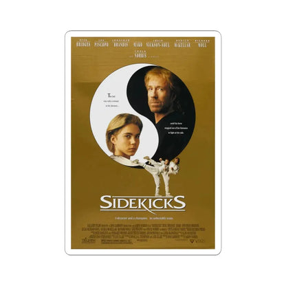 Sidekicks 1993 Movie Poster - STICKER Vinyl Kiss-Cut Decal 4 Inch White - The Sticker Space
