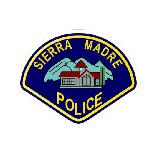 Sierra Madre California Police - STICKER Vinyl Kiss-Cut Decal 2 Inch White - The Sticker Space