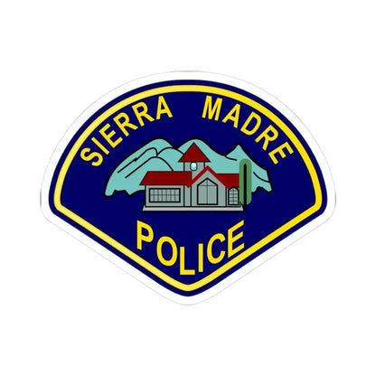 Sierra Madre California Police - STICKER Vinyl Kiss-Cut Decal 3 Inch White - The Sticker Space