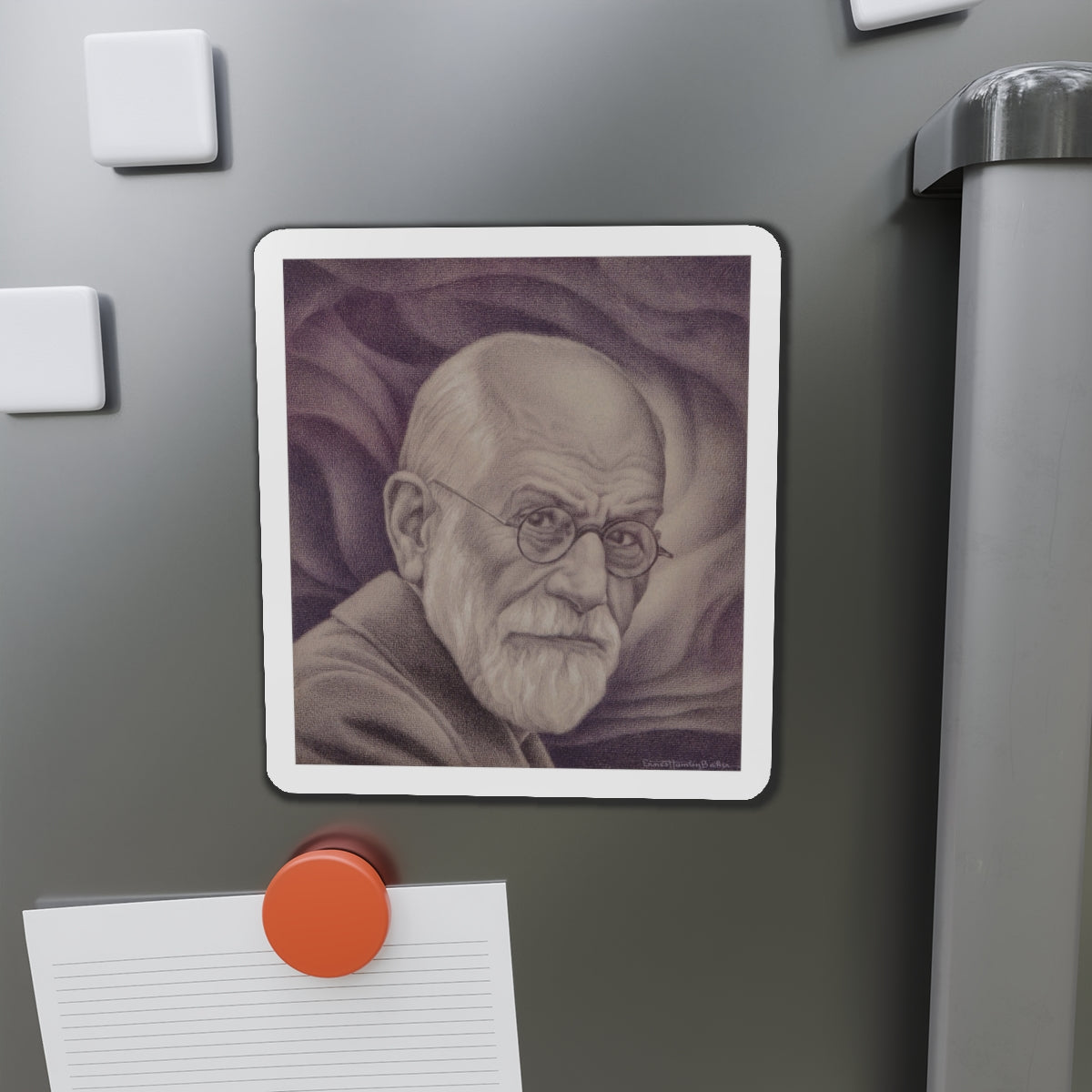 Sigmund Freud, Time magazine cover, June 26, 1939 (Magazine Illustration) Refrigerator Magnet-The Sticker Space