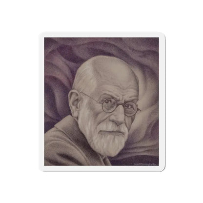 Sigmund Freud, Time magazine cover, June 26, 1939 (Magazine Illustration) Refrigerator Magnet 4 Inch Die-Cut - The Sticker Space