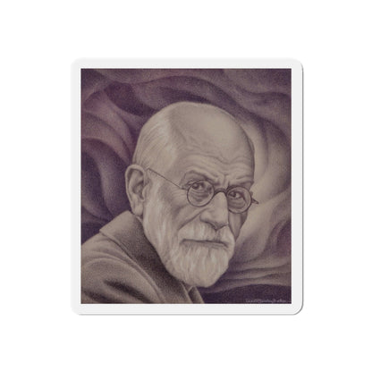 Sigmund Freud, Time magazine cover, June 26, 1939 (Magazine Illustration) Refrigerator Magnet-4" x 4"-The Sticker Space