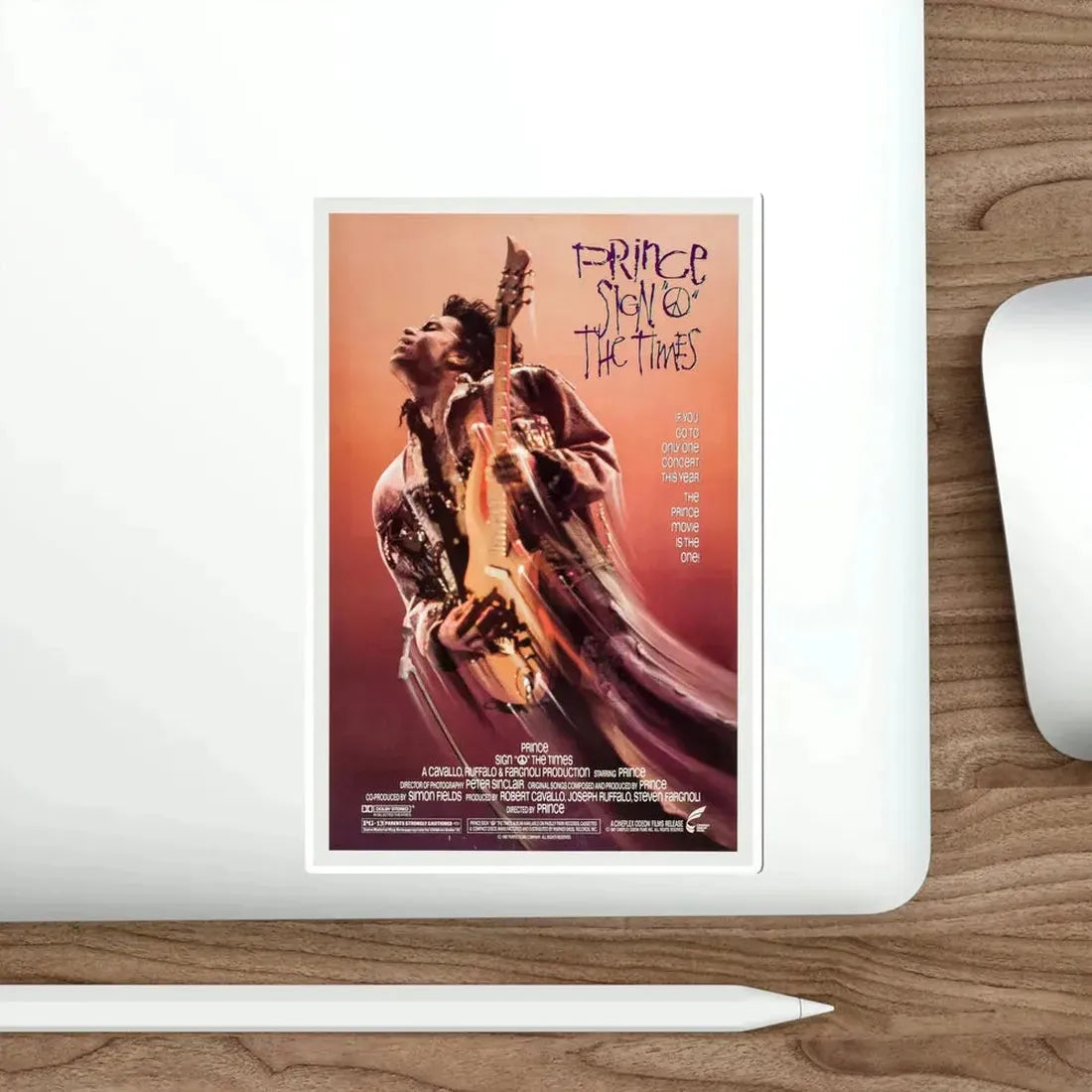 Sign 'o' the Times 1987 Movie Poster STICKER Vinyl Die-Cut Decal - The Sticker Space