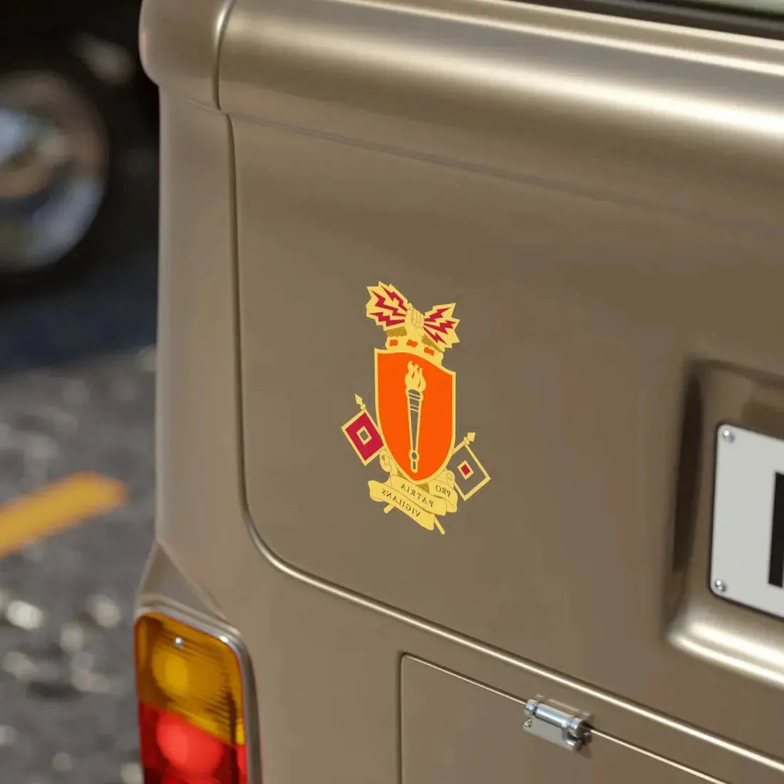 Signal Center and Fort Gordon and School 2 (U.S. Army) REVERSE PRINT Transparent Die-Cut STICKER - The Sticker Space