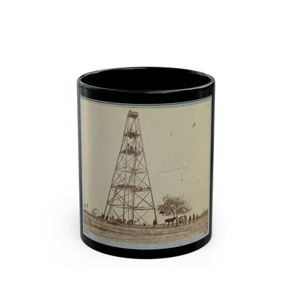 Signal Tower (U.S. Civil War) Black Coffee Mug-11oz-The Sticker Space