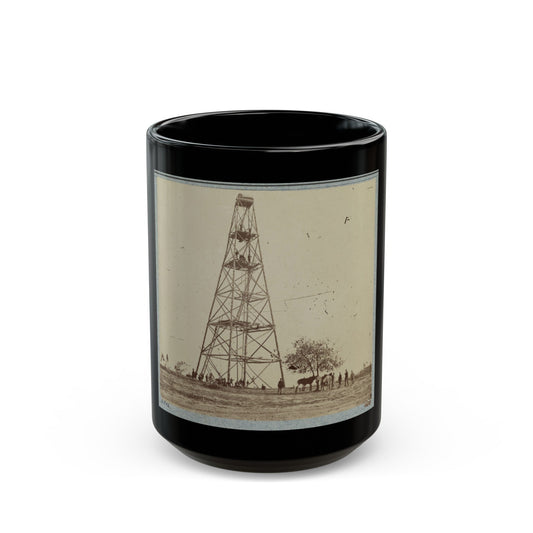 Signal Tower (U.S. Civil War) Black Coffee Mug-15oz-The Sticker Space