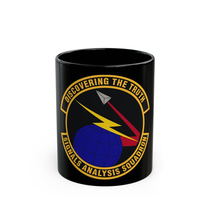 Signals Analysis Squadron (U.S. Air Force) Black Coffee Mug-11oz-The Sticker Space