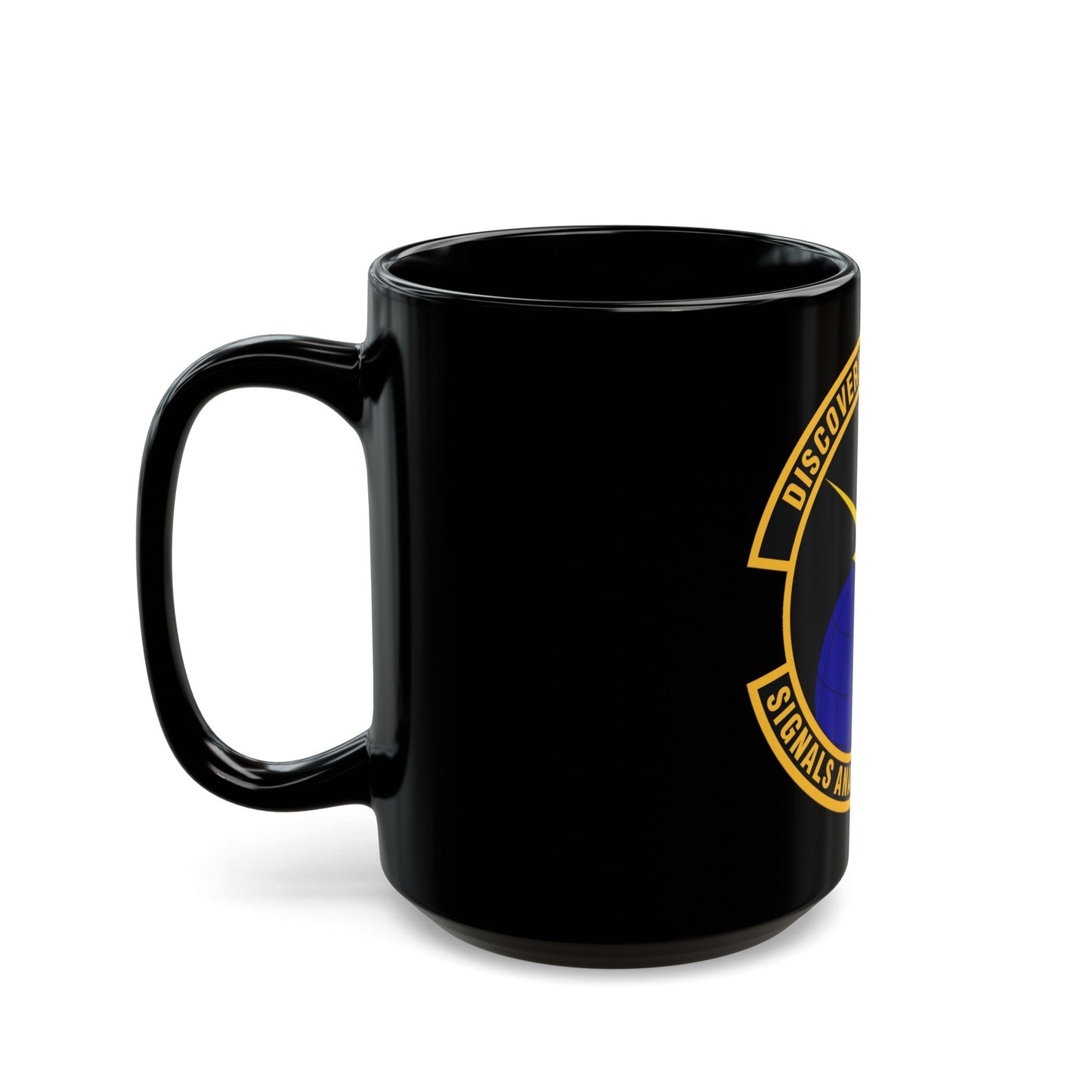 Signals Analysis Squadron (U.S. Air Force) Black Coffee Mug-The Sticker Space