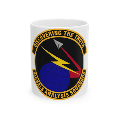 Signals Analysis Squadron (U.S. Air Force) White Coffee Mug-11oz-The Sticker Space