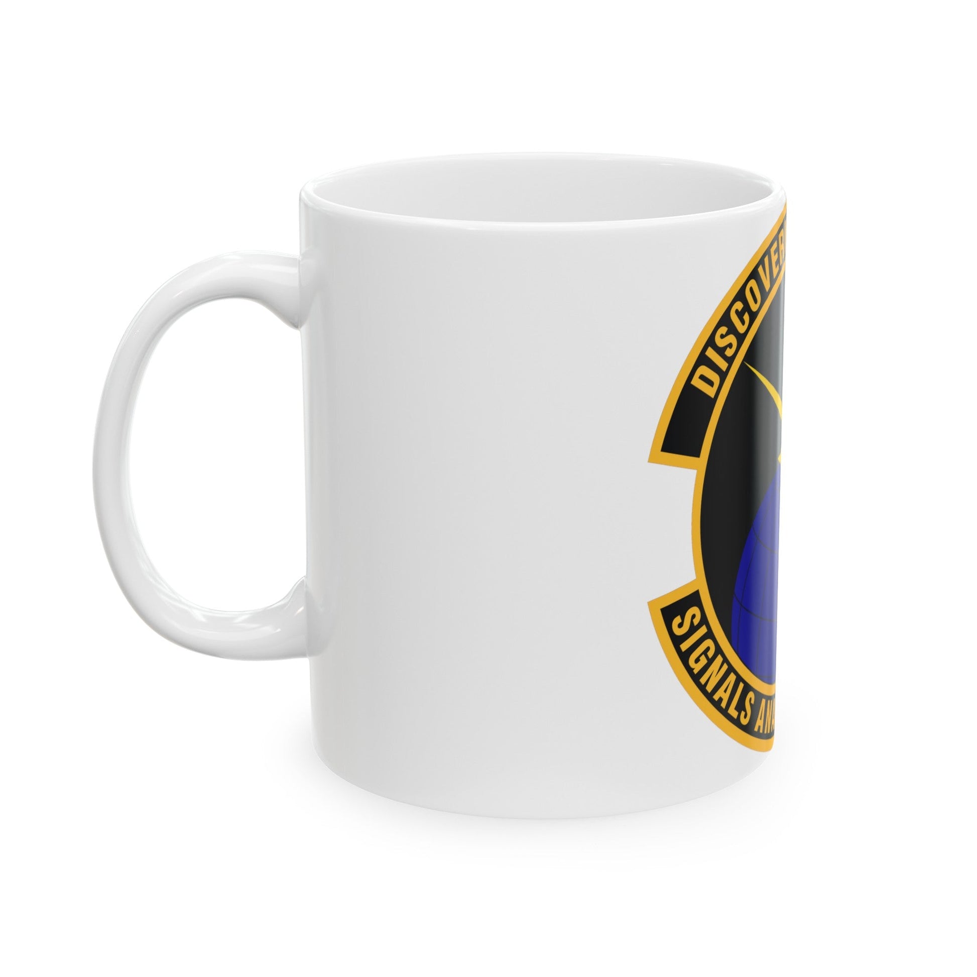 Signals Analysis Squadron (U.S. Air Force) White Coffee Mug-The Sticker Space