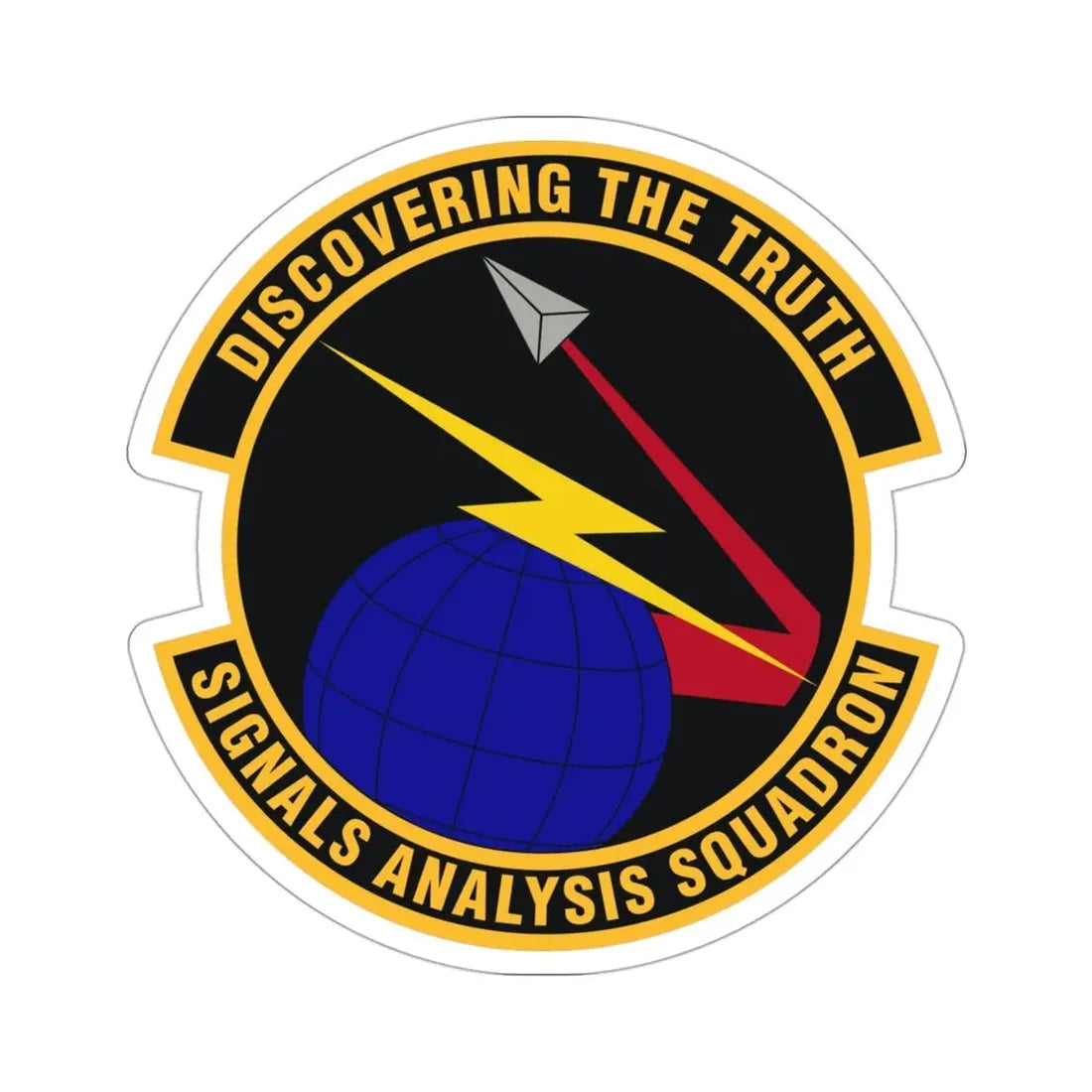 Signals Analysis Squadron (U.S. Air Force) STICKER Vinyl Die-Cut Decal 3 Inch - The Sticker Space