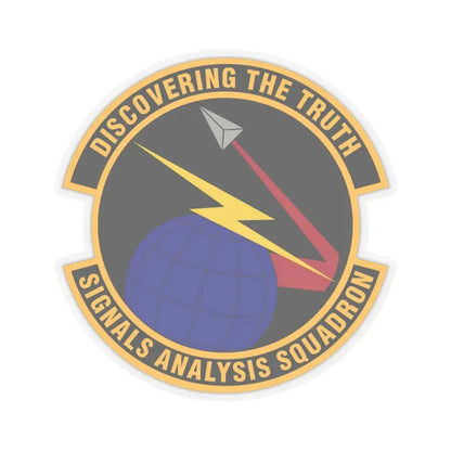 Signals Analysis Squadron (U.S. Air Force) STICKER Vinyl Kiss-Cut Decal 3 Inch Transparent - The Sticker Space