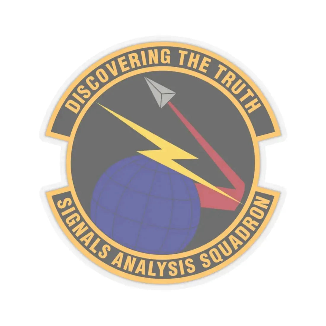 Signals Analysis Squadron (U.S. Air Force) STICKER Vinyl Kiss-Cut Decal 6 Inch Transparent - The Sticker Space