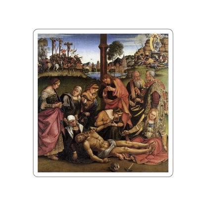 SIGNORELLI, Luca - Lamentation over the Dead Christ (Artwork) STICKER Vinyl Die-Cut Decal White Die-Cut 4 Inch - The Sticker Space