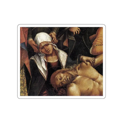 SIGNORELLI, Luca - Lamentation over the Dead Christ (detail) (Artwork) STICKER Vinyl Die-Cut Decal White Die-Cut 5 Inch - The Sticker Space