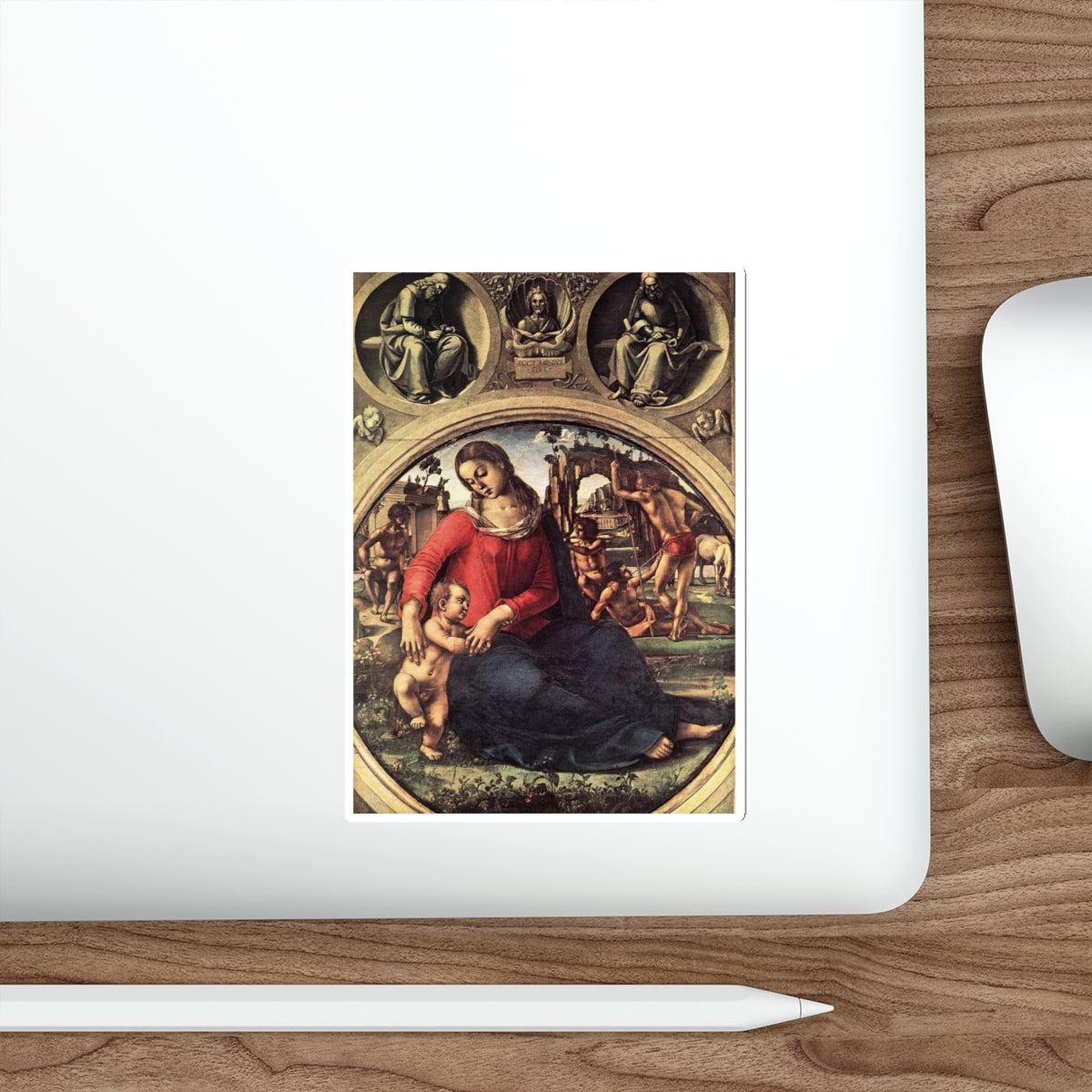 SIGNORELLI, Luca - Madonna and Child (Artwork) STICKER Vinyl Die-Cut Decal-The Sticker Space