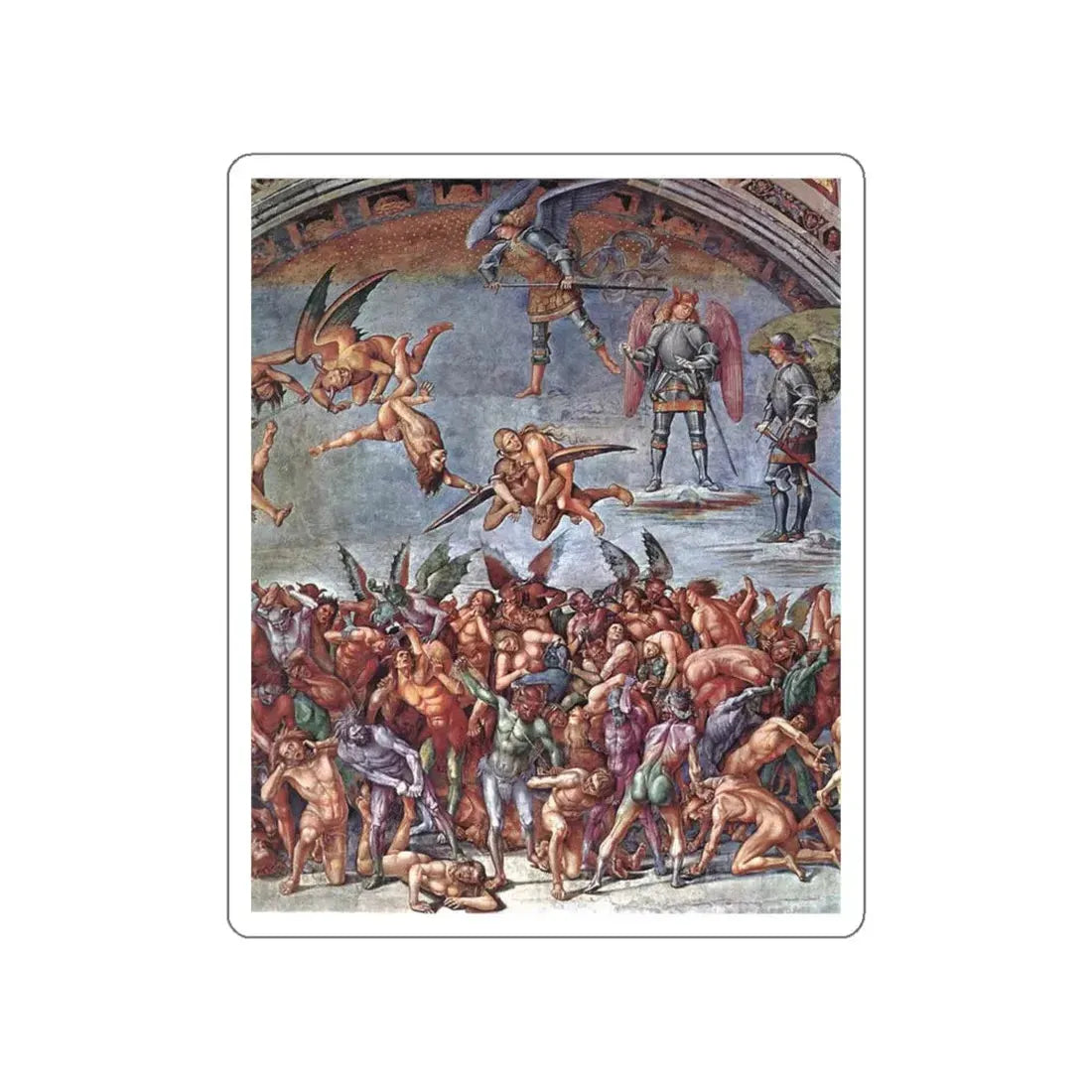 SIGNORELLI, Luca - The Damned (detail) (Artwork) STICKER Vinyl Die-Cut Decal White Die-Cut 5 Inch - The Sticker Space