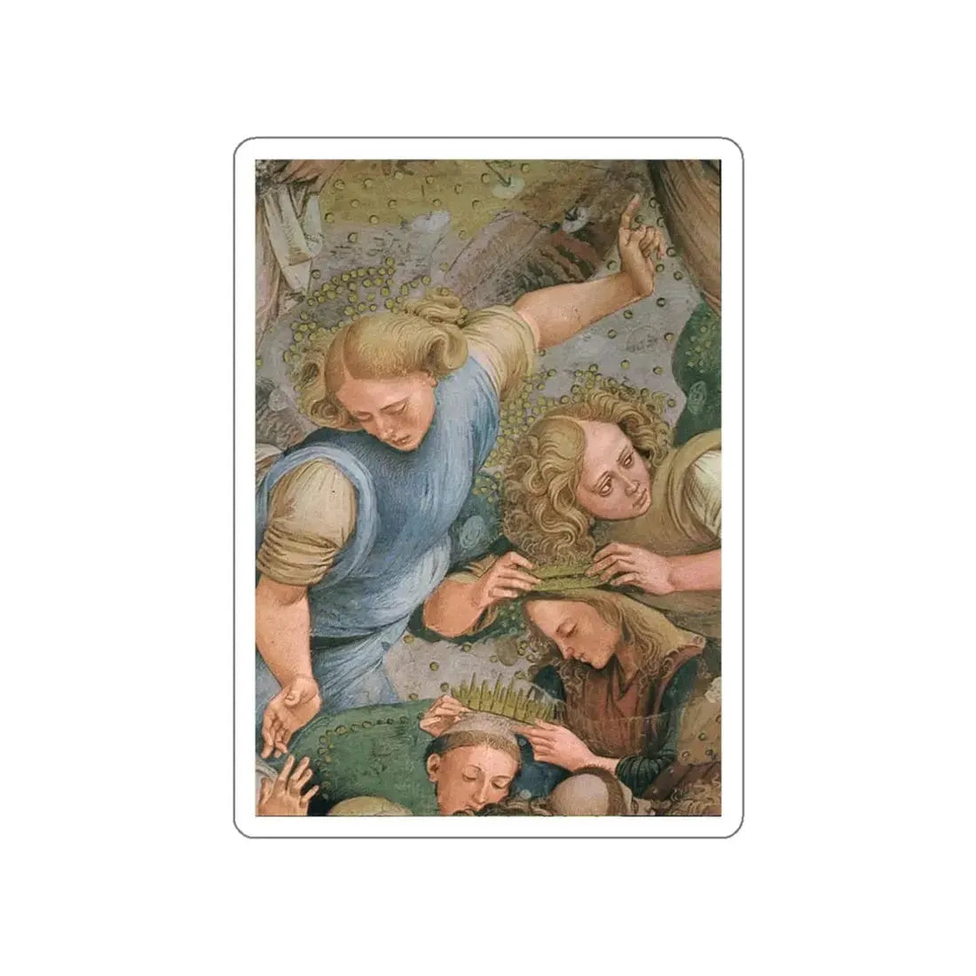 SIGNORELLI, Luca - The Elect (detail) (Artwork) STICKER Vinyl Die-Cut Decal White Die-Cut 3 Inch - The Sticker Space