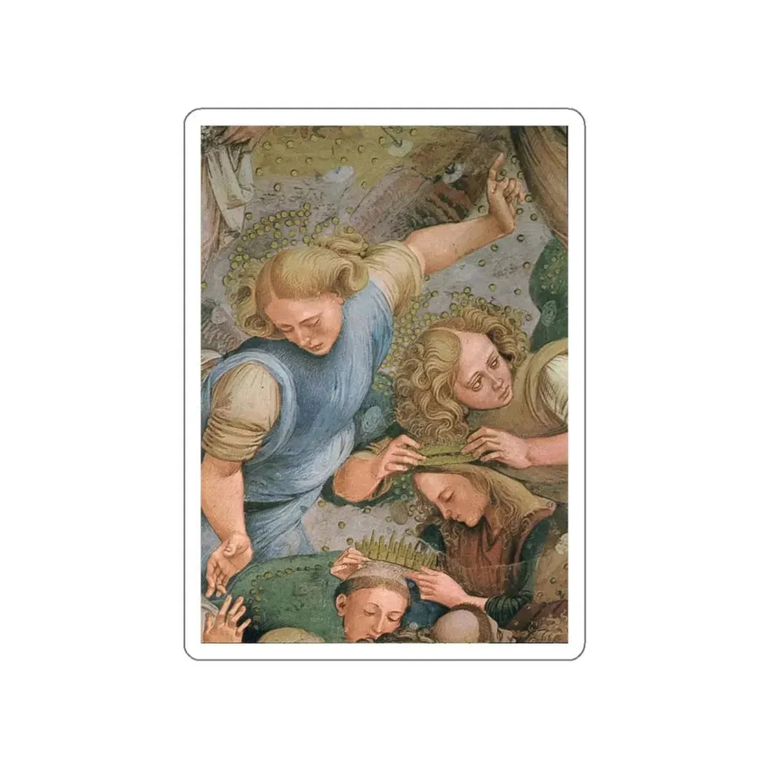 SIGNORELLI, Luca - The Elect (detail) (Artwork) STICKER Vinyl Die-Cut Decal White Die-Cut 6 Inch - The Sticker Space