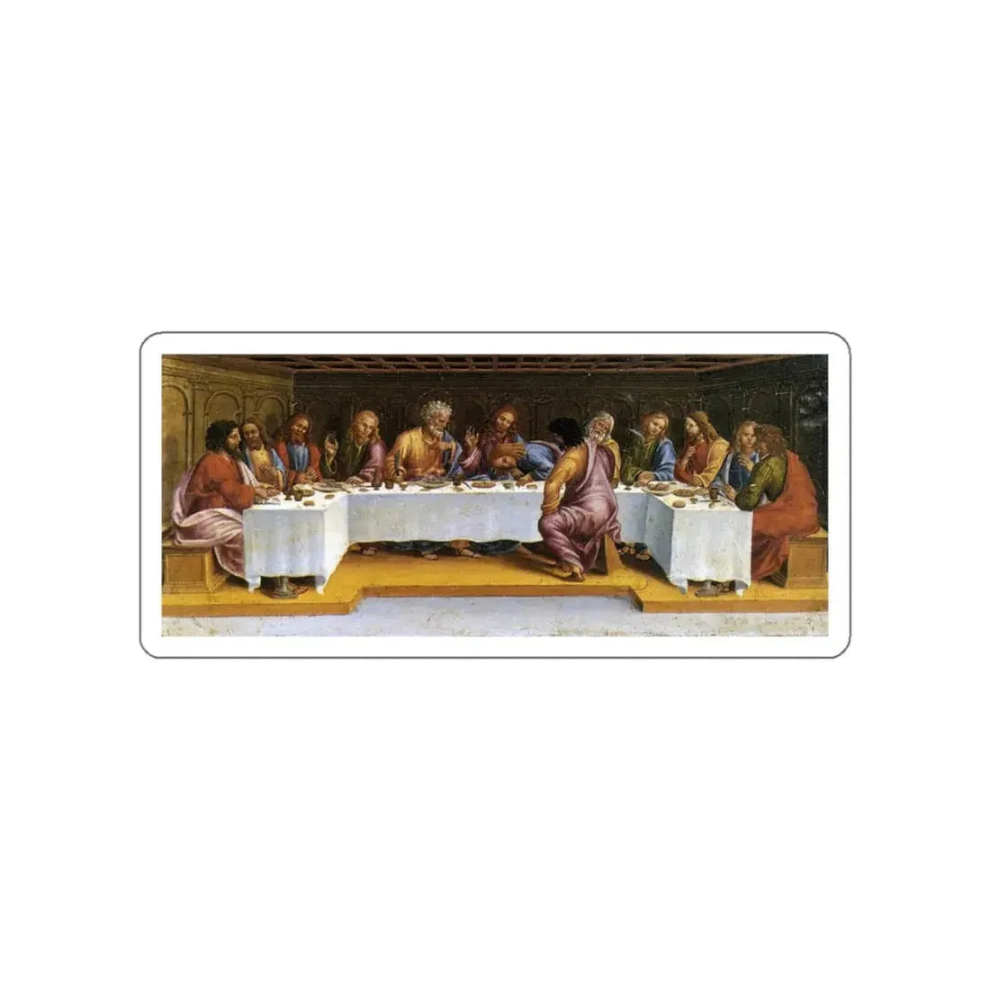 SIGNORELLI, Luca - The Last Supper (Artwork) STICKER Vinyl Die-Cut Decal White Die-Cut 6 Inch - The Sticker Space