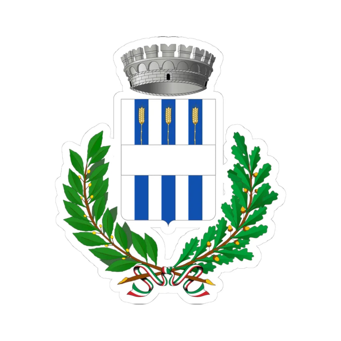 Silea-Stemma (Italy) (Coat of Arms) STICKER Vinyl Kiss-Cut Decal - The Sticker Space