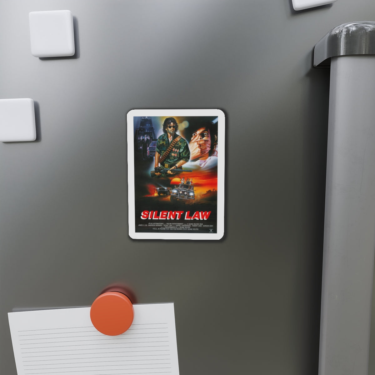 SILENT LAW 1988 Movie Poster - Refrigerator Magnet-The Sticker Space