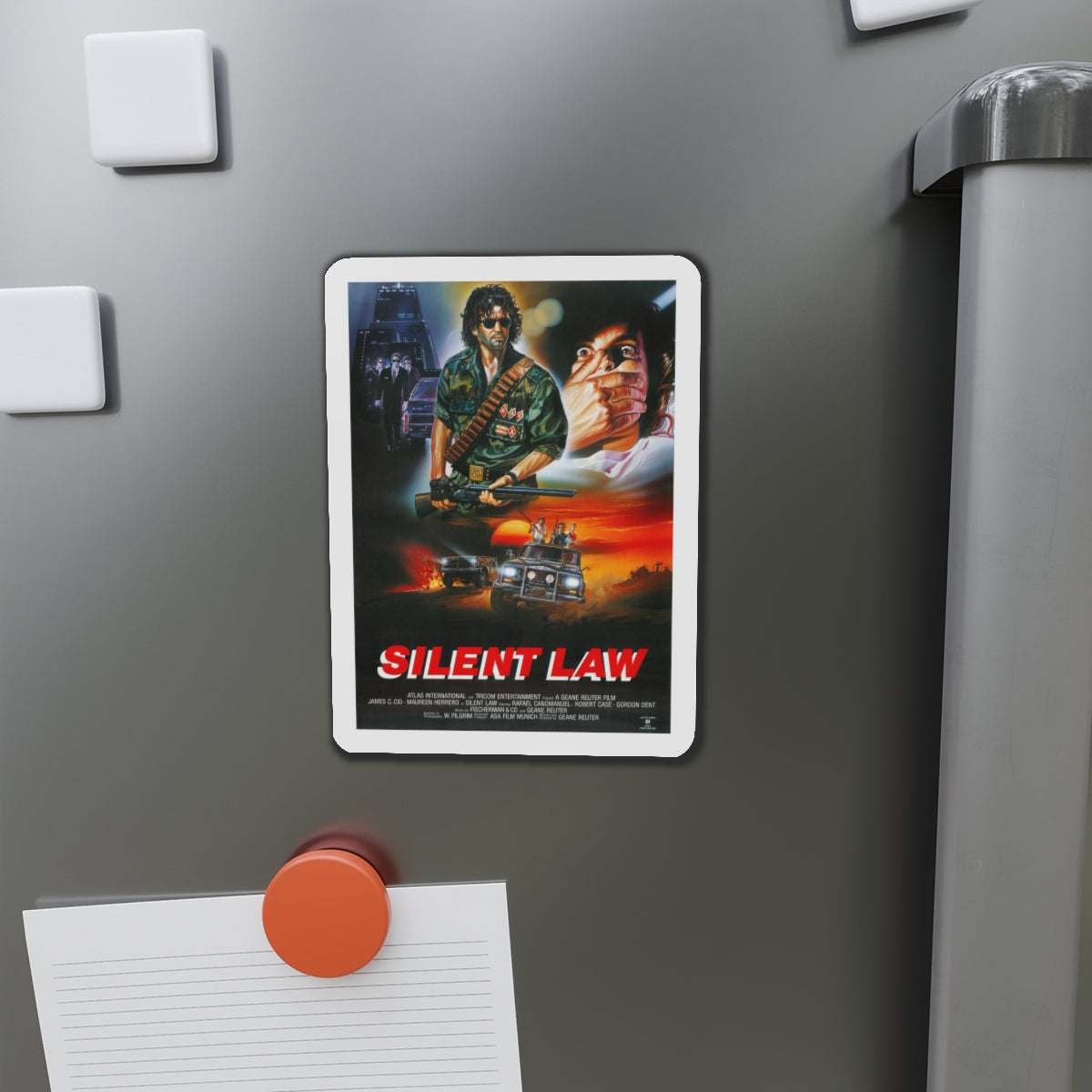 SILENT LAW 1988 Movie Poster - Refrigerator Magnet-The Sticker Space