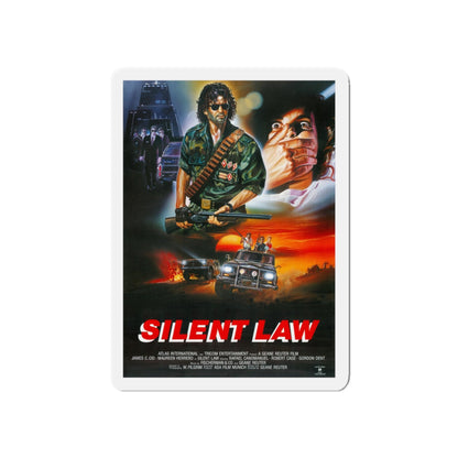 SILENT LAW 1988 Movie Poster - Refrigerator Magnet-5" x 5"-The Sticker Space