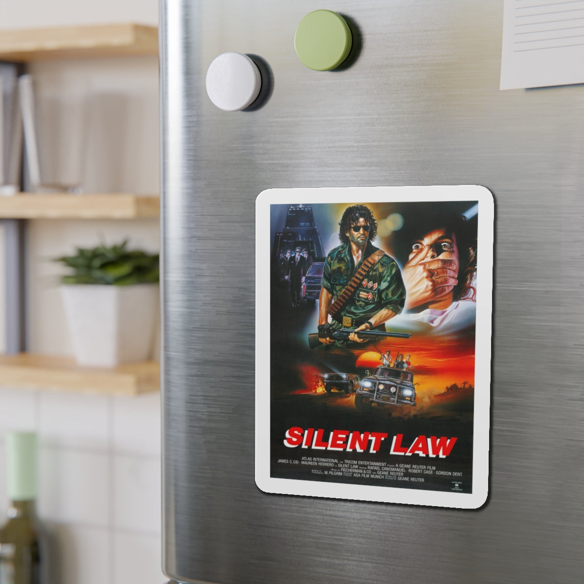 SILENT LAW 1988 Movie Poster - Refrigerator Magnet-The Sticker Space