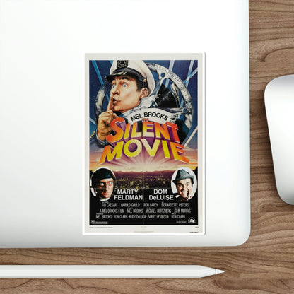 Silent Movie 1976 Movie Poster STICKER Vinyl Die-Cut Decal-The Sticker Space