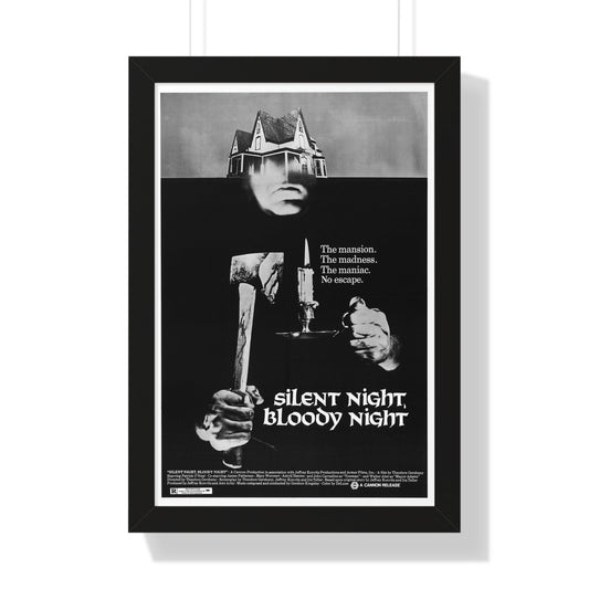 SILENT NIGHT, BLOODY NIGHT 1972 - Framed Movie Poster-16″ x 24″-The Sticker Space