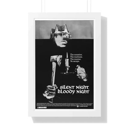 SILENT NIGHT, BLOODY NIGHT 1972 - Framed Movie Poster 16″ x 24″ White - The Sticker Space