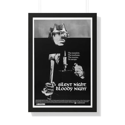 SILENT NIGHT, BLOODY NIGHT 1972 - Framed Movie Poster 20" x 30" Black - The Sticker Space